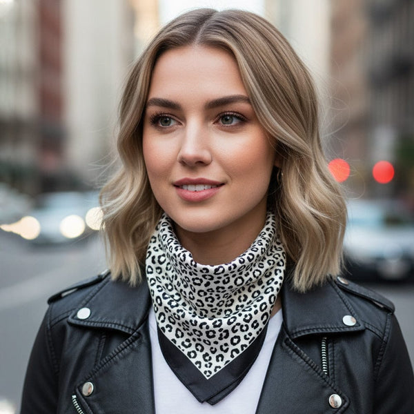 BS0095 Leopard Print Bandana - MiMi Wholesale