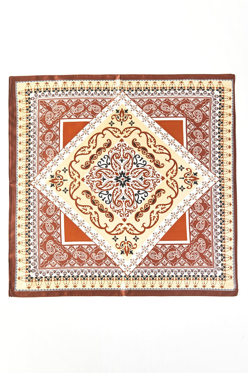 BS0096 Paisley and Arabesque Oriental Print Bandana - MiMi Wholesale