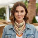 BS0096 Paisley and Arabesque Oriental Print Bandana - MiMi Wholesale