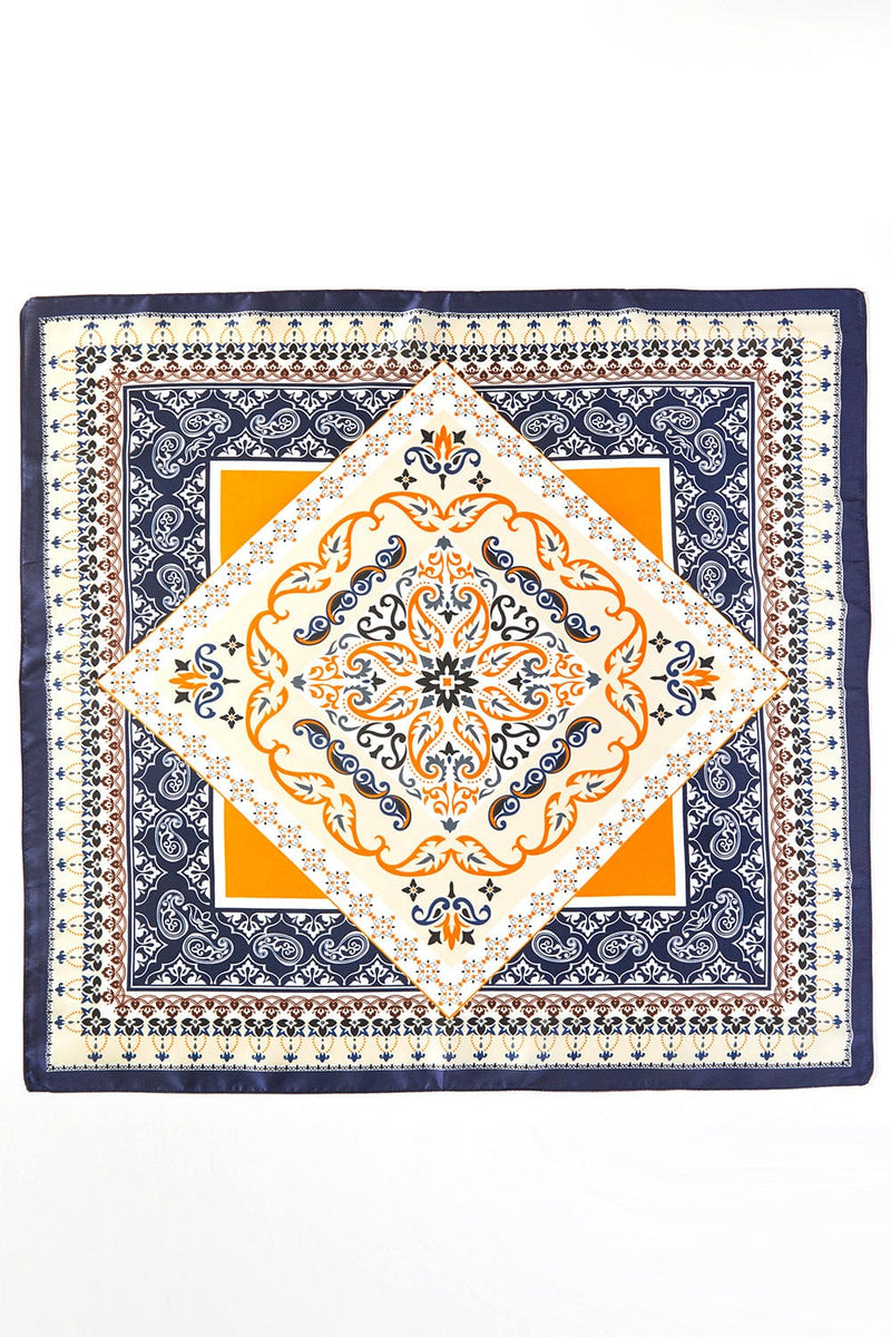 BS0096 Paisley and Arabesque Oriental Print Bandana - MiMi Wholesale