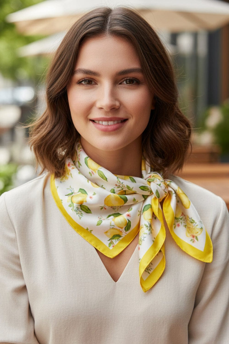 BS0103 Lemon Print Bandana - MiMi Wholesale
