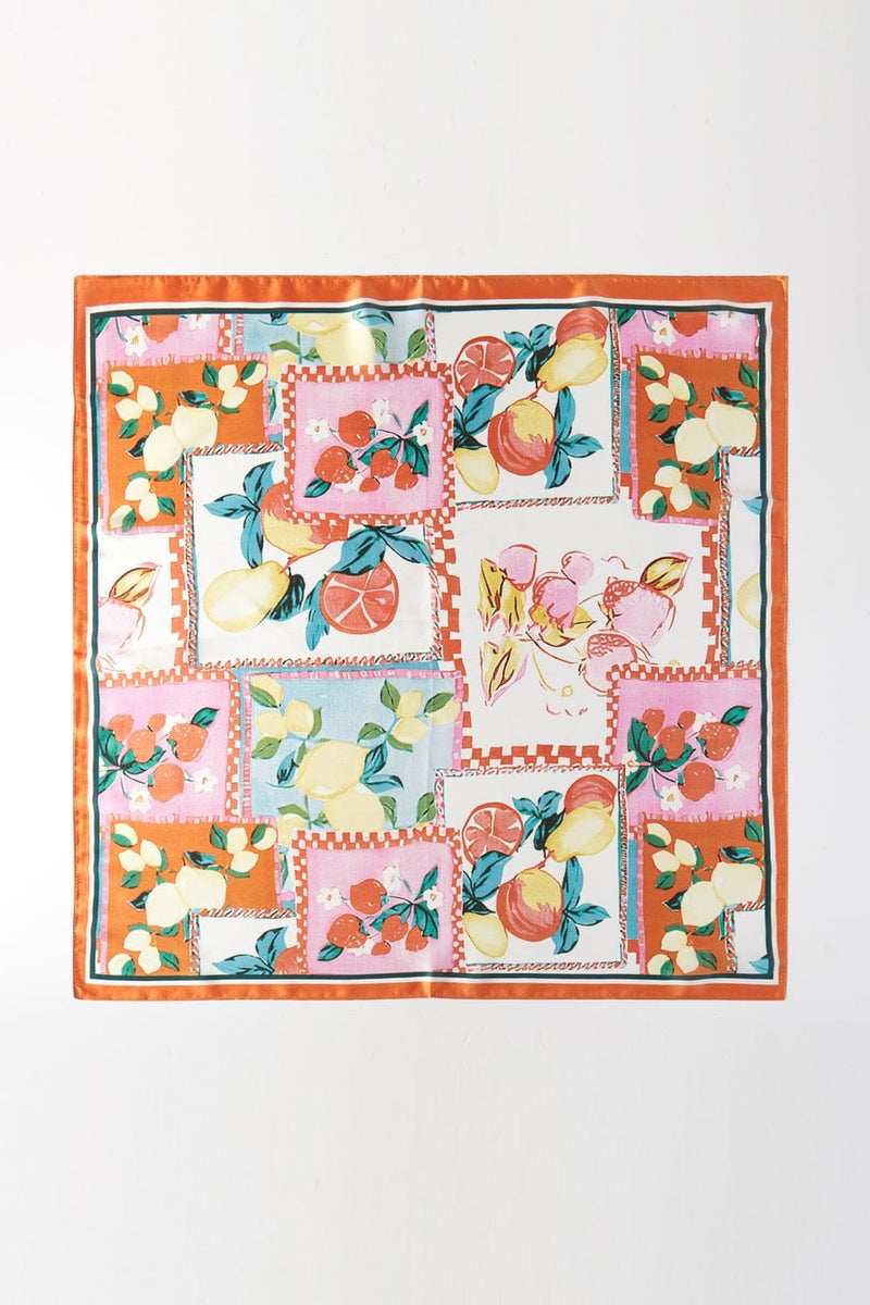 BS0105 Tropical Fruit Print Bandana - MiMi Wholesale