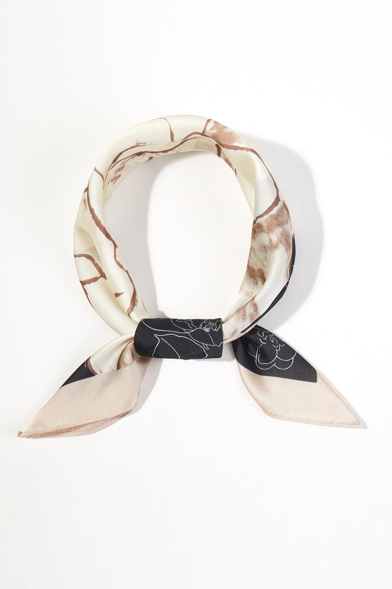 BS0109 Elegant Floral Print Bandana - MiMi Wholesale