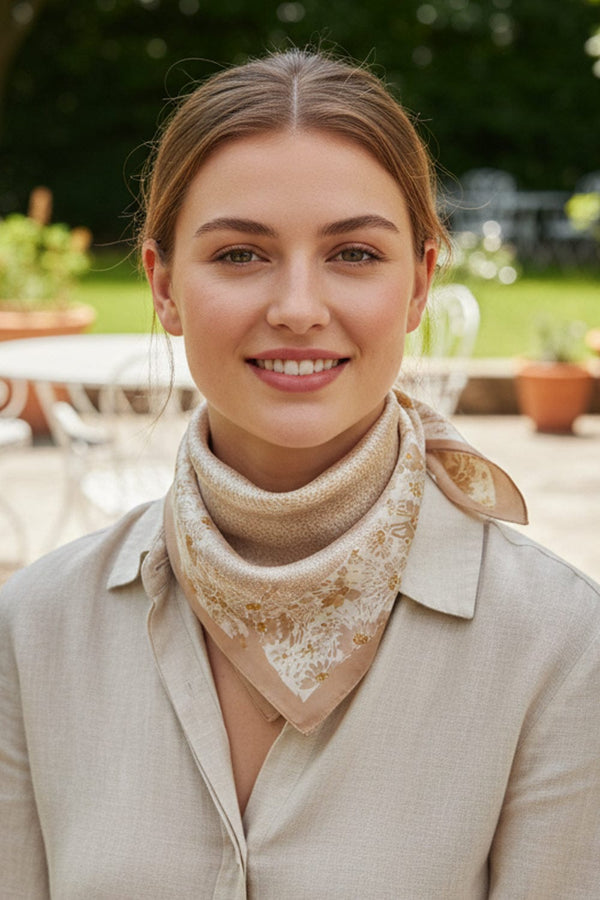 BS0110 Classic Floral Print Bandana - MiMi Wholesale