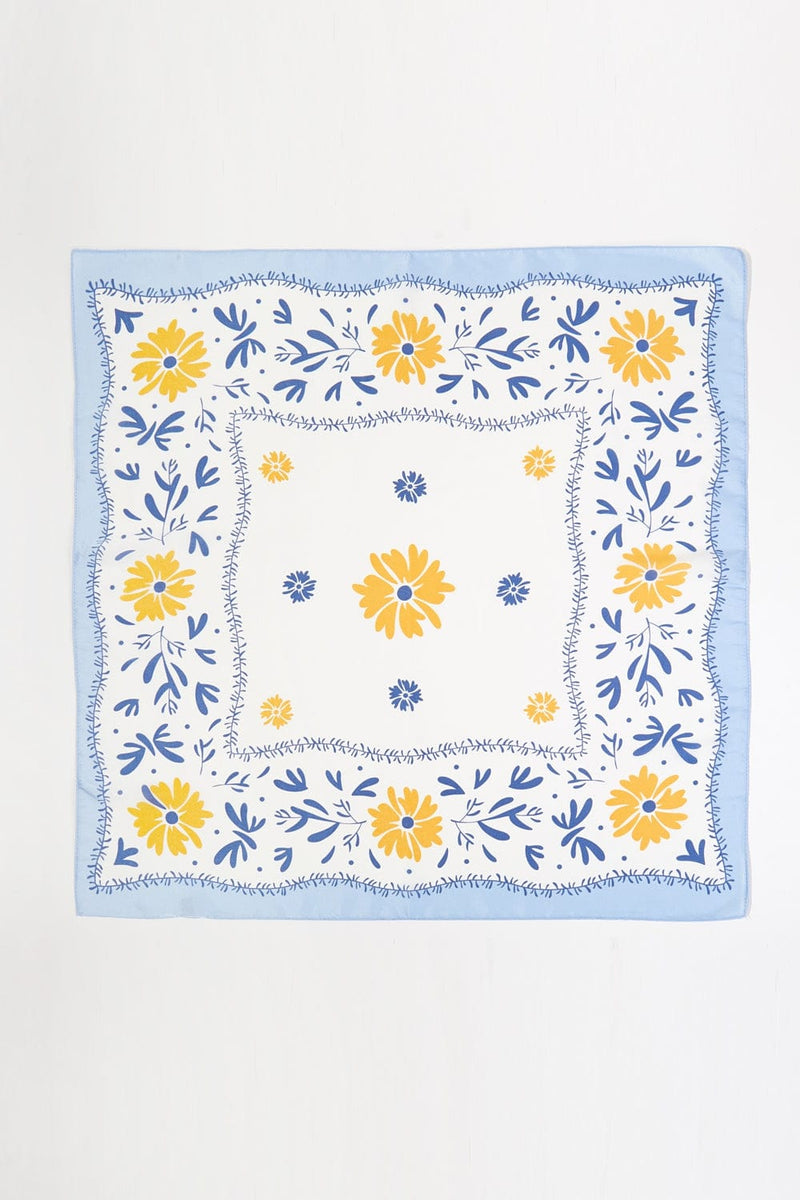 BS0113 Dani Floral Print Bandana - MiMi Wholesale