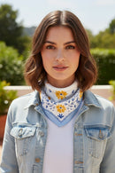 BS0113 Dani Floral Print Bandana - MiMi Wholesale