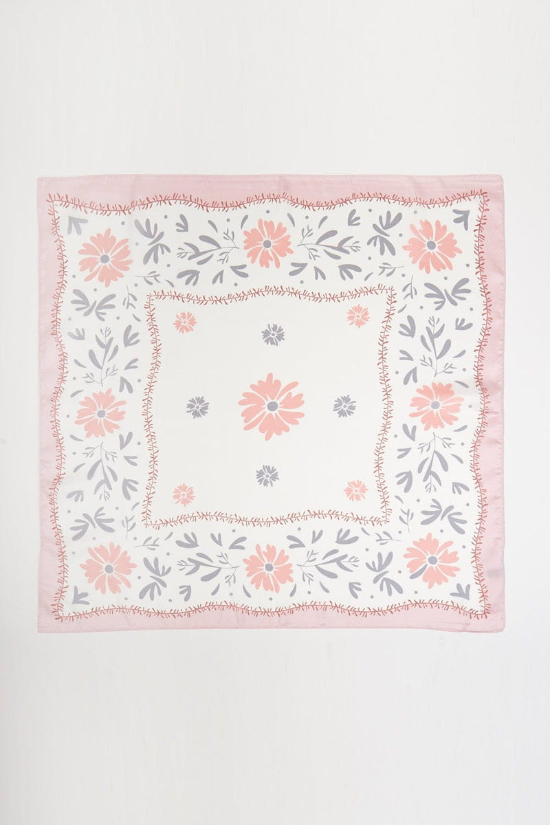 BS0113 Dani Floral Print Bandana - MiMi Wholesale