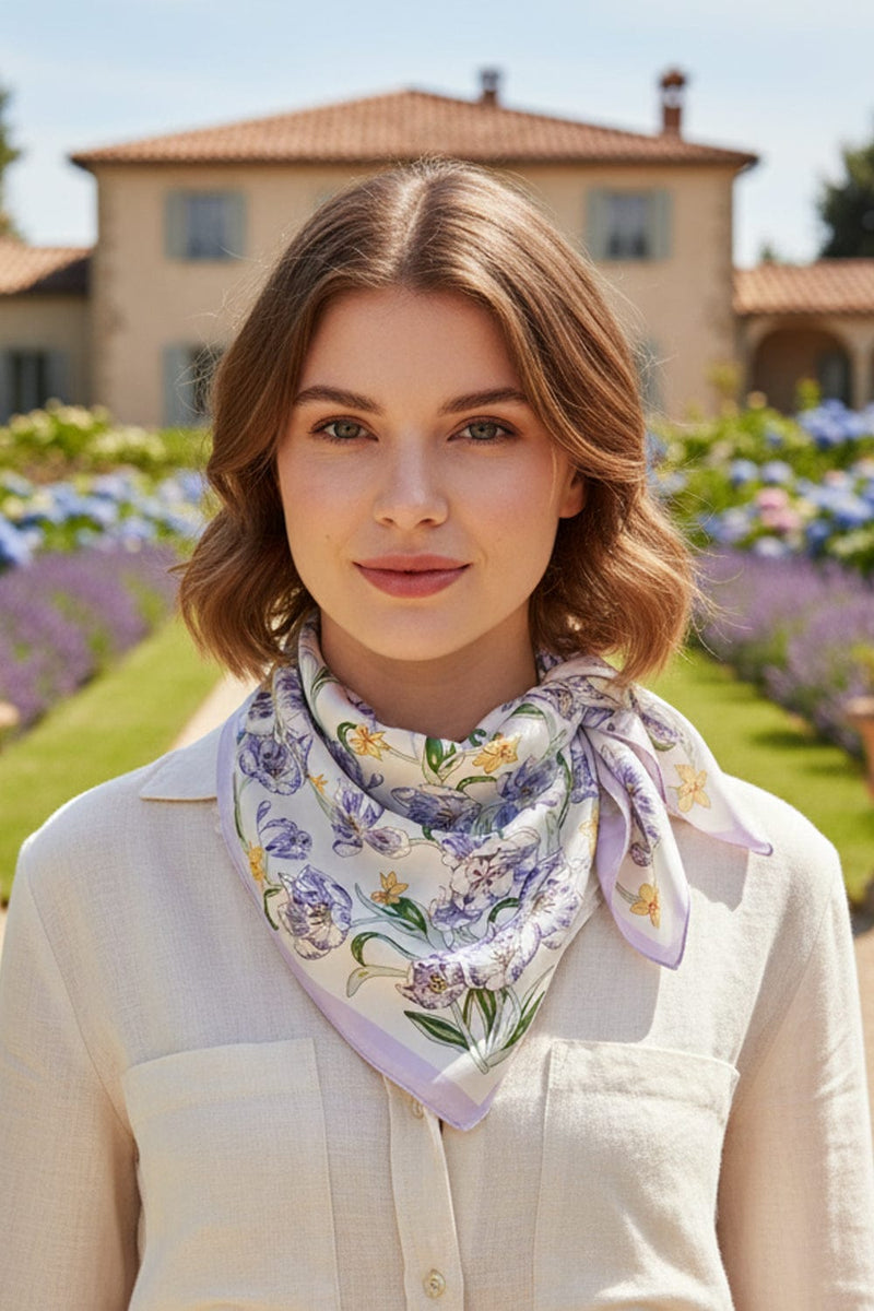 BS0114 Floral Print Bandana - MiMi Wholesale