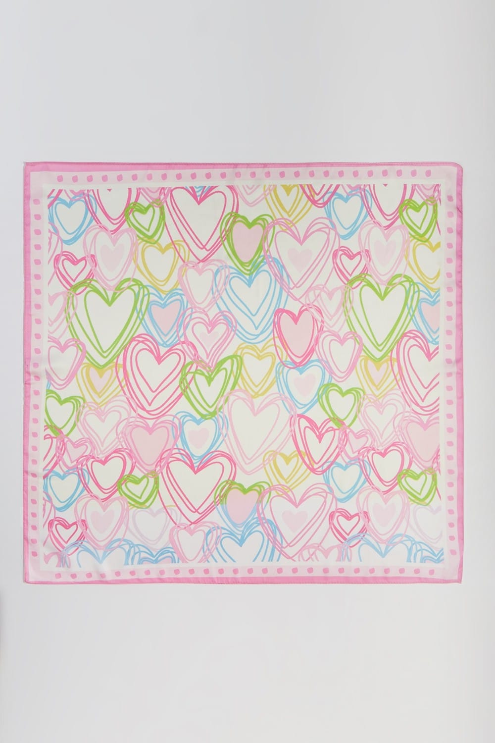 BS0126 Heart Print Bandana - MiMi Wholesale