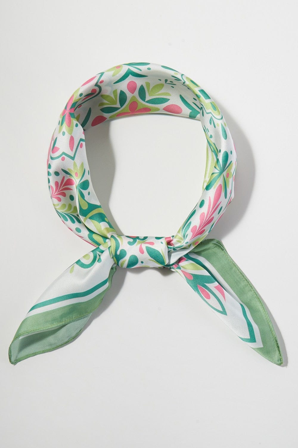 BS0133 Garden Tile Mosaic Print Bandana - MiMi Wholesale