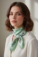 BS0133 Garden Tile Mosaic Print Bandana - MiMi Wholesale