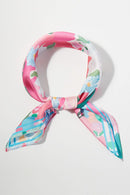BS0134 Abstract Garden Print Bandana - MiMi Wholesale