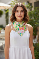 BS0134 Abstract Garden Print Bandana - MiMi Wholesale