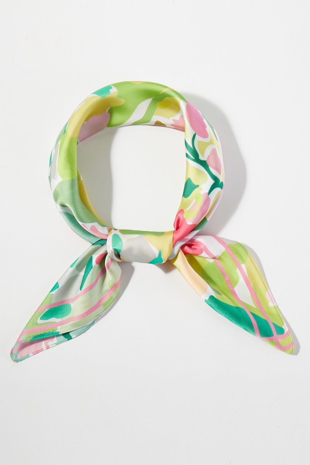 BS0134 Abstract Garden Print Bandana - MiMi Wholesale