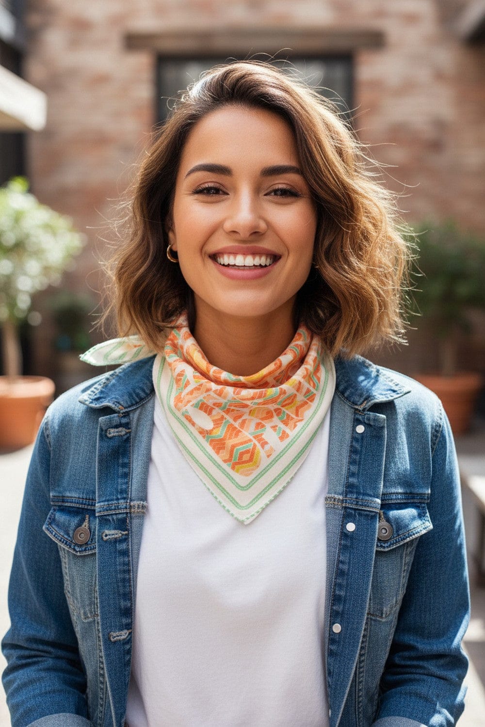 BS0135 Abstract Tribal Print Bandana - MiMi Wholesale
