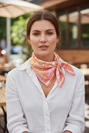 BS0137 Retro Floral Print Bandana - MiMi Wholesale