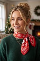 BSC001 Christmas Print Bandana - MiMi Wholesale