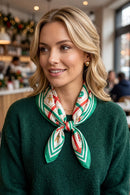 BSC006 Christmas Print Bandana - MiMi Wholesale