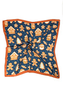BSC008 Gingerbread Holiday Festal Print Bandana - MiMi Wholesale