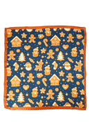 BSC008 Gingerbread Holiday Festal Print Bandana - MiMi Wholesale