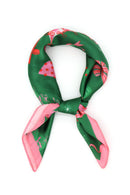 BSC009 Pink Ribbon Forest Print Bandana - MiMi Wholesale