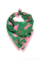 BSC009 Pink Ribbon Forest Print Bandana - MiMi Wholesale