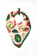 BSC010 Christmas Ornament Print Bandana - MiMi Wholesale