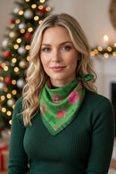 BSC011 Pink Ornament Print Bandana - MiMi Wholesale
