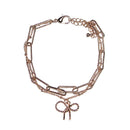 CB1001 Link Chain Ribbon Necklace - MiMi Wholesale