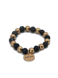 CB2130 Faith Charm Semi Precious Bracelet - MiMi Wholesale