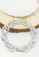 CB2159 Link Chain Stretch Bracelet - MiMi Wholesale