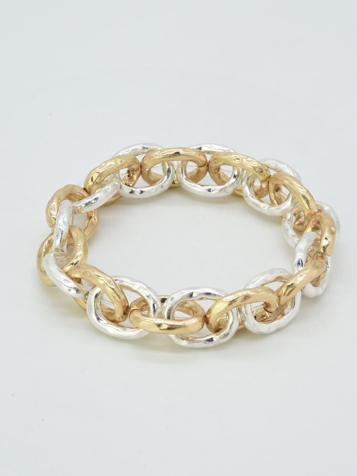 CB2159 Link Chain Stretch Bracelet - MiMi Wholesale
