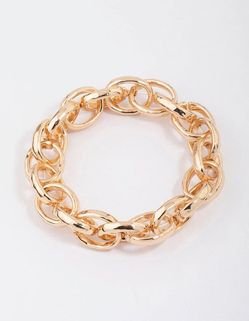 CB2159 Link Chain Stretch Bracelet - MiMi Wholesale