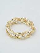 CB2159 Link Chain Stretch Bracelet - MiMi Wholesale