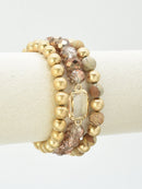 CB2174 Nora Multi Strand Beaded Bracelet - MiMi Wholesale