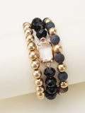 CB2174 Nora Multi Strand Beaded Bracelet - MiMi Wholesale