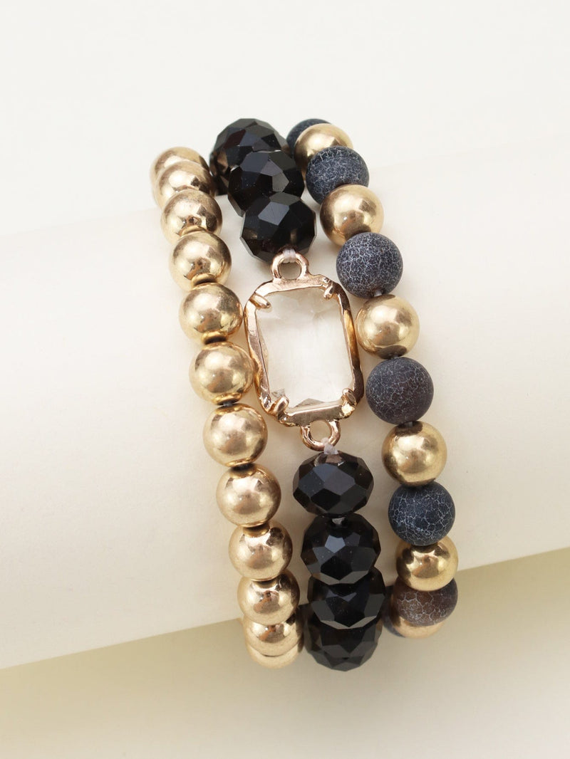 CB2174 Nora Multi Strand Beaded Bracelet - MiMi Wholesale