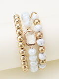 CB2174 Nora Multi Strand Beaded Bracelet - MiMi Wholesale