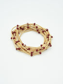 CB2176 Rhinestone Beads and Coil Stretch Bracelet Set - MiMi Wholesale