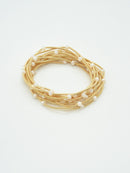 CB2176 Rhinestone Beads and Coil Stretch Bracelet Set - MiMi Wholesale