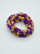 CB2177 7 Piece Glass Beaded Bracelet Set - MiMi Wholesale
