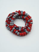 CB2177 7 Piece Glass Beaded Bracelet Set - MiMi Wholesale