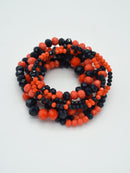 CB2177 7 Piece Glass Beaded Bracelet Set - MiMi Wholesale