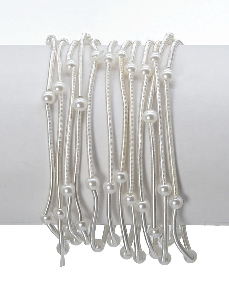 CB2179 Multi Strand Coil Bracelet - MiMi Wholesale