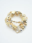 CB2183 Multi Strand Mixed Beaded Bracelet - MiMi Wholesale