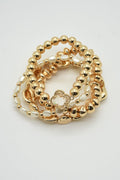 CB2185 Multi Strand Beaded Bracelet Set - MiMi Wholesale