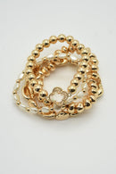 CB2185 Multi Strand Beaded Bracelet Set - MiMi Wholesale