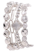 CB2186 Dorianne Metallic Beaded Bracelet Set - MiMi Wholesale
