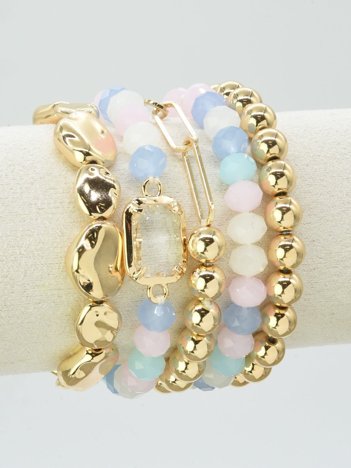 CB2191 5 Piece Beaded Bracelet Set - MiMi Wholesale