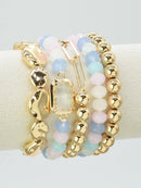 CB2191 5 Piece Beaded Bracelet Set - MiMi Wholesale